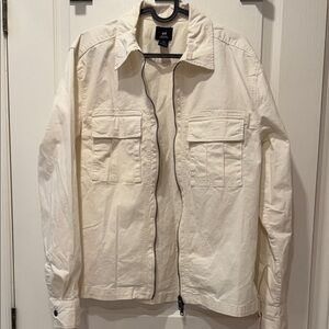 H&M Off-White Shirt Jacket